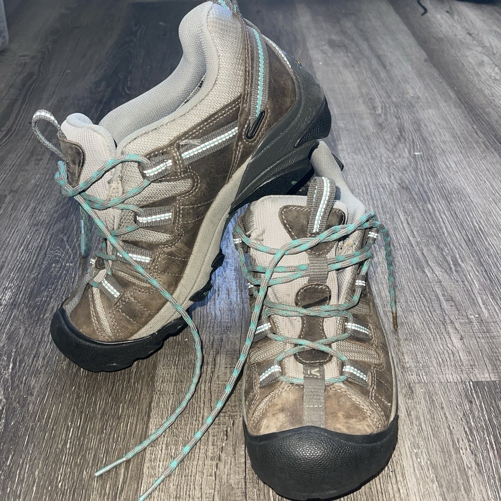 Keen Targhee II Waterproof Womens Size 7.5 38 Brown Leather Hiking Shoes 1004089